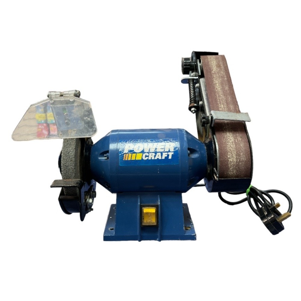 POWER CRAFT 1228 Bench Grinder and Belt Sander Combo Own4Less